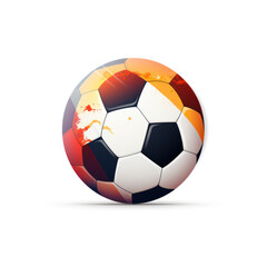 Obraz premium Soccer tv symbol logo template illustration on white background