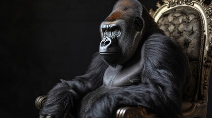 Fototapeta na wymiar Gorilla Majesty: Captivating Images of the Gentle Giants