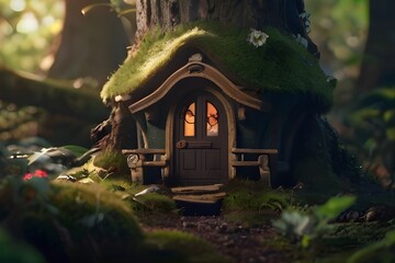 small house in the forest