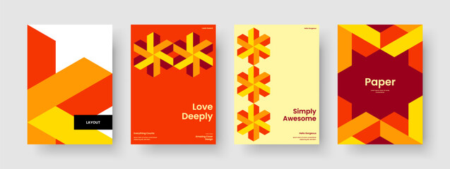 Modern Report Template. Isolated Book Cover Design. Geometric Flyer Layout. Background. Brochure. Business Presentation. Poster. Banner. Leaflet. Handbill. Magazine. Portfolio. Brand Identity