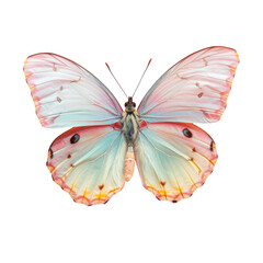 A close up of a butterfly with a Transparent Background