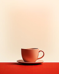 Hot Coffee Banner Background Design with copy space