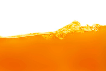 The surface of the orange water ripples looks like beer.