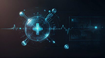 icon medical technology innovation concept . Generative AI