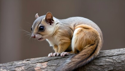 A-Flying-Squirrel-With-Its-Tail-Curled-Up-Against- 2