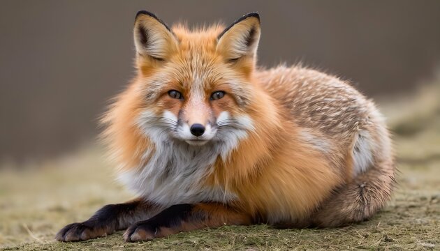 A-Fox-With-Its-Fur-Fluffed-Up-Keeping-Warm- 2
