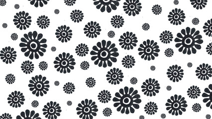 Hand drawn, colorful, minimal yet elegant, floral pattern background design for greeting card, banner, thank you card, seasonal greeting, post card, wall paper, fabric print, wrapping paper.