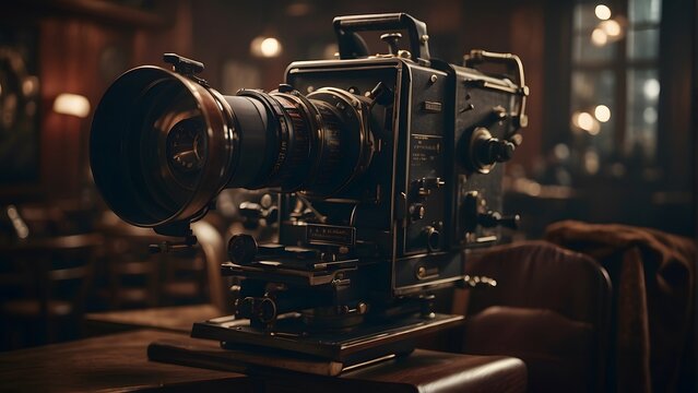 A vintage camera machine, with rusted gears, old movie projector, world press freedom day
- Powered by Adobe