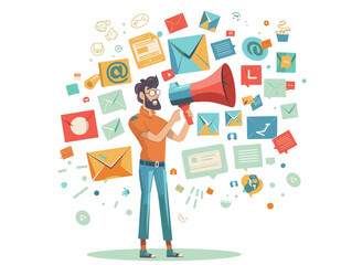 marketing manager sends personalized email campaign