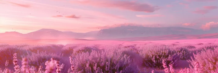 Muurstickers Lavender field © Guizal