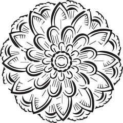 Beautiful mandala art, vector mandala design
