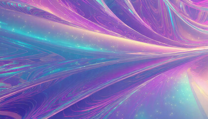 Abstract iridescent background, 3d render
