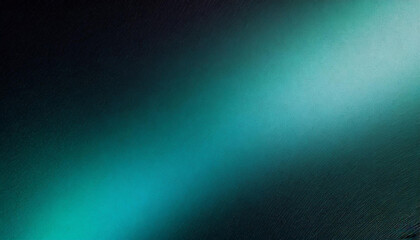 Glowing abstract technology dark background teal blue green black color grainy texture gradient web...