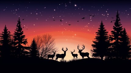 Digital christmas reindeer creation enchanting online viewers