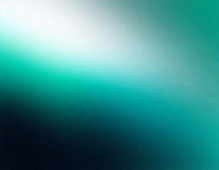 Teal blue green white black blurred abstract gradient background grainy noise texture glowing light large banner