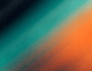 Teal orange black color gradient background, grainy texture effect, poster banner landing page...