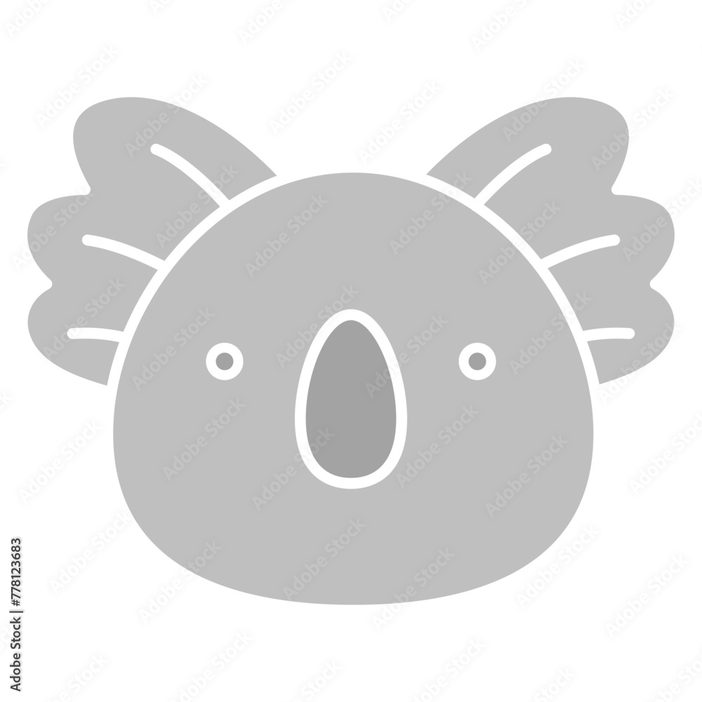 Sticker koala animal character illustration