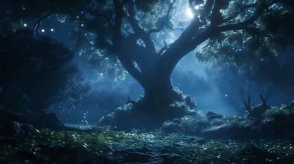 Fototapeta premium Secrets of the Enchanted Forest./n