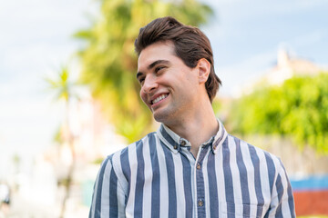 Young handsome man with happy expression