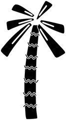 nature illustration coconut silhouette summer logo tropical icon palm outline tree leaf natural branch plant forest beach green foliage shape christian flora botany for vector graphic background