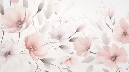 Subtle and calming flower pattern creating a soothing backdrop