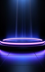 blue stage spotlight