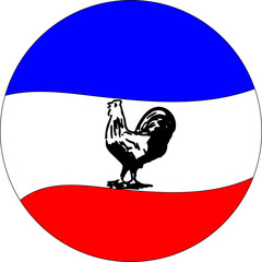 Naga people front symbol cock logo