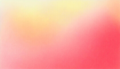 Light carmine pink pale yellow background grainy gradient texture abstract summer colors backdrop...