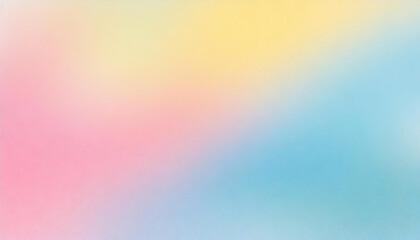 Light grainy background pink blue yellow retro summer noise texture pastel abstract gradient wide...