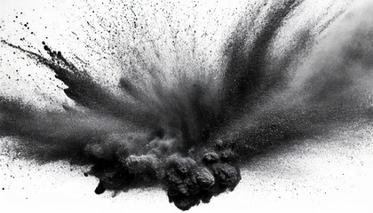 spray charcoal Charcoal burst splash splatter exhale smoke white dust abstract particles dust Black...