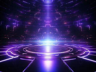 a purple and white light