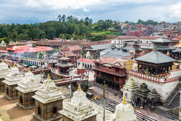  Pashupati is an hindi temple and place of cremations at river bank in kathmandu, nepal - 778135426