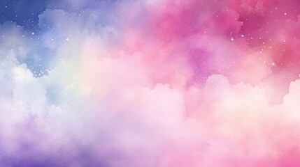 A watercolor galaxy pink background with cosmic allure