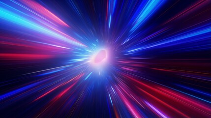 Abstract hyper zoom concept with interstellar patterns