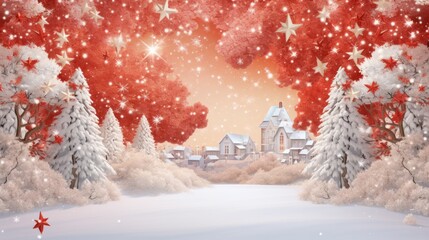 Fototapeta premium Essence of the season in every pixel of this festive backdrop, designed for your creativity