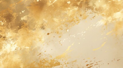 Sparkling gold and white background with shimmering gold flecks
