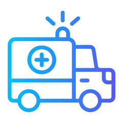ambulance gradient icon