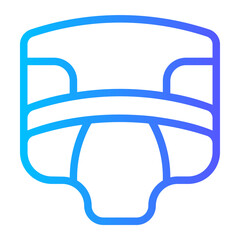 Obraz premium diaper gradient icon