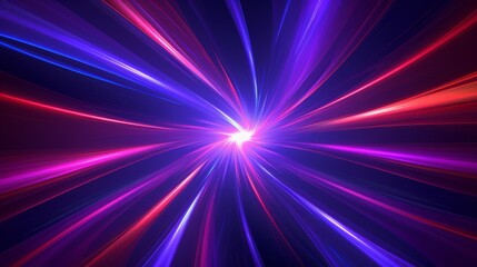 Hypnotic hyper space vortex with neon streaks