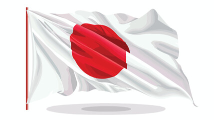 Japan National Flag Vector Illustration Flat vector isolated