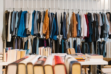 Retail Store With Clothes and Books