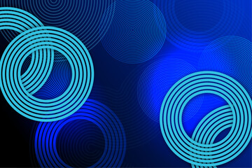  Blue glowing geometric shiny lines on dark blue background