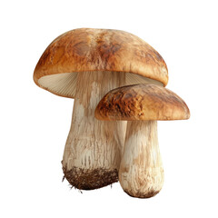 Two mushrooms standing near each other