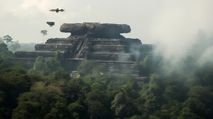 A uap sighting over an ancient temple