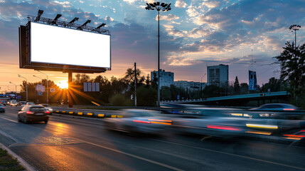 billboard at night