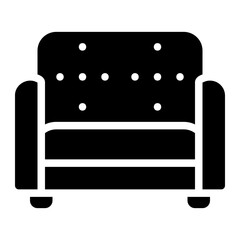 sofa glyph icon