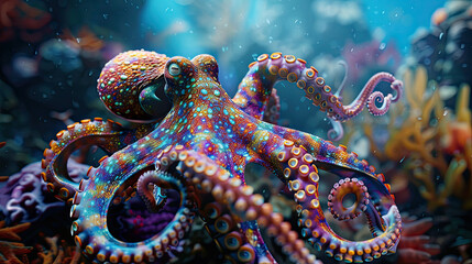 octopus in the sea