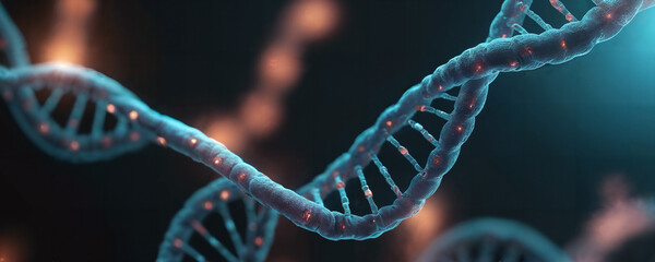 DNA molecules - obrazy, fototapety, plakaty
