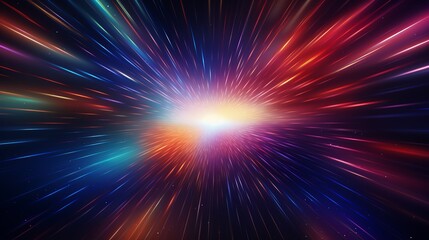 Abstract hyper space concept with celestial beauty