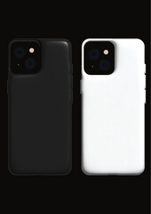 Black and White phone case cover sample vector